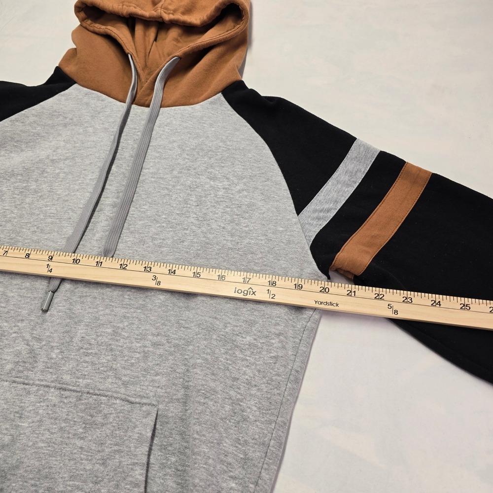 Denim & Flower Ricky Singh Colorblock Hoodie Sweatshirt Mens M‎ - Picture 4 of 11